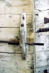Ancienne fermeture de portail en bois (LABEAUME)