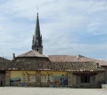Ville de Joyeuse: vue de la terrasse du château